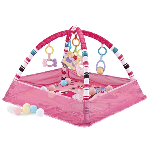 Oversize Baby Play Gym & Activity Mat,  With 6 Detachable Toys